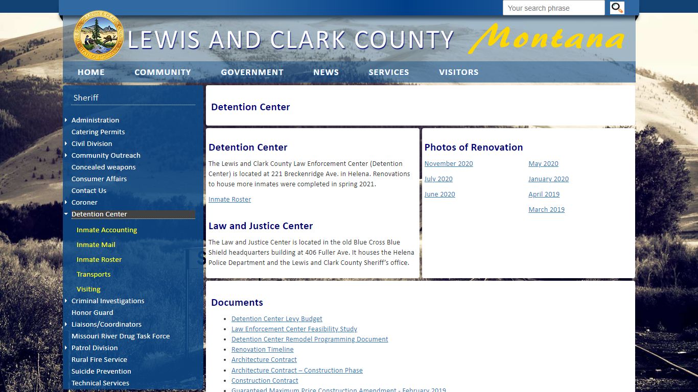 Lewis and Clark County: Detention Center